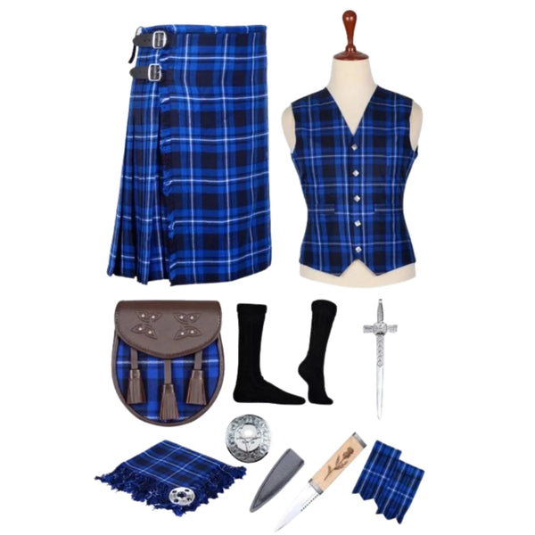 Amercian Patriot Tartan Kilt Set