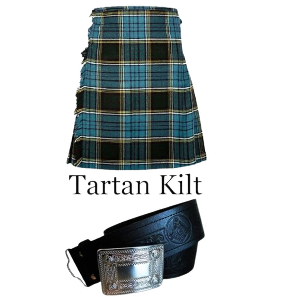 Anderson Tartan Kilt With Kilt Belt And Buckle