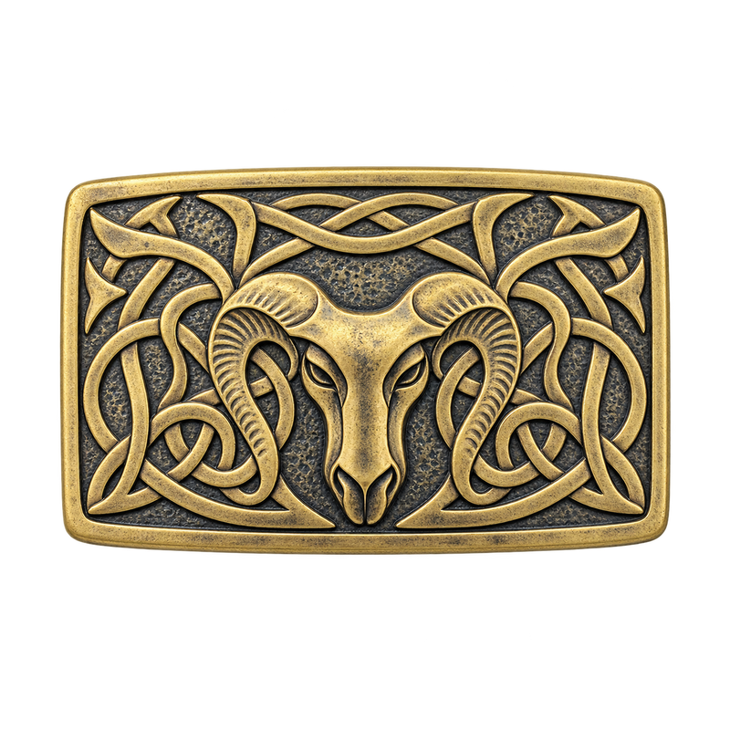 Antique Enamel Kilt Buckle
