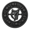 Antique Irish Harp Kilt Brooch