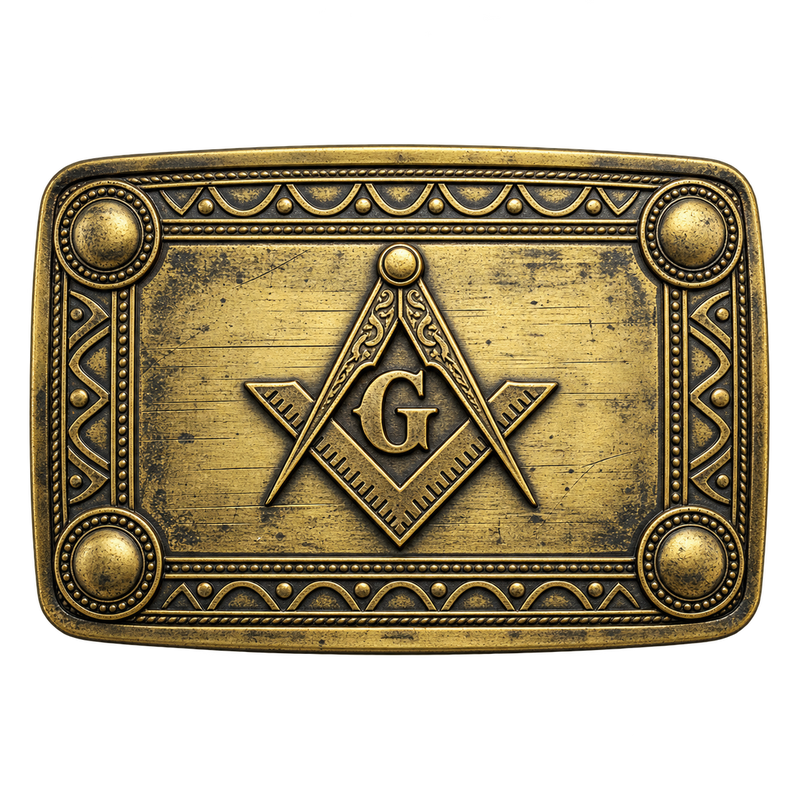Antique Masonic Kilt Buckle