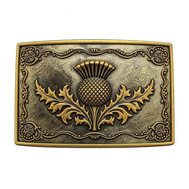 Antique Scalloped Kilt Buckle