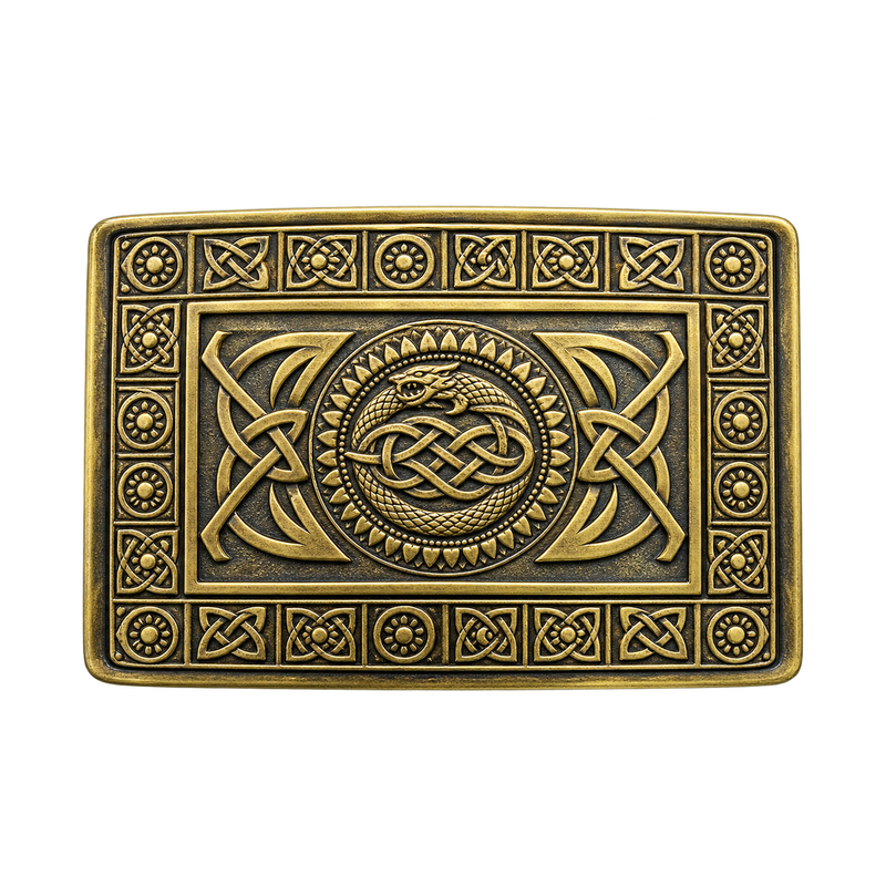 Antique Serpent Kilt Buckle