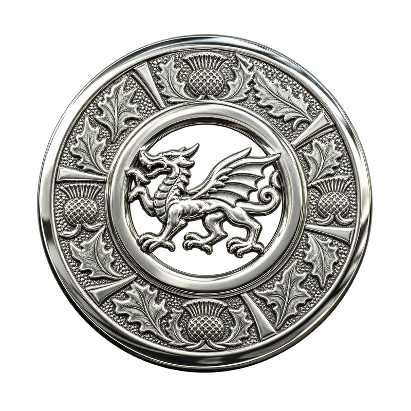 Antique Thistle Kilt Brooch