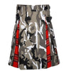 Arban Camo Royal Stewart Tartan Scottish Utility Cargo Hybrid Kilt