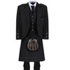 Black Isle Tartan Kilt with Morton Black Jacket Outfit