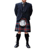 Black Stewart Tartan Argyll Kilt Outfit