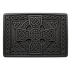 Black Celtic Cross Kilt Buckle