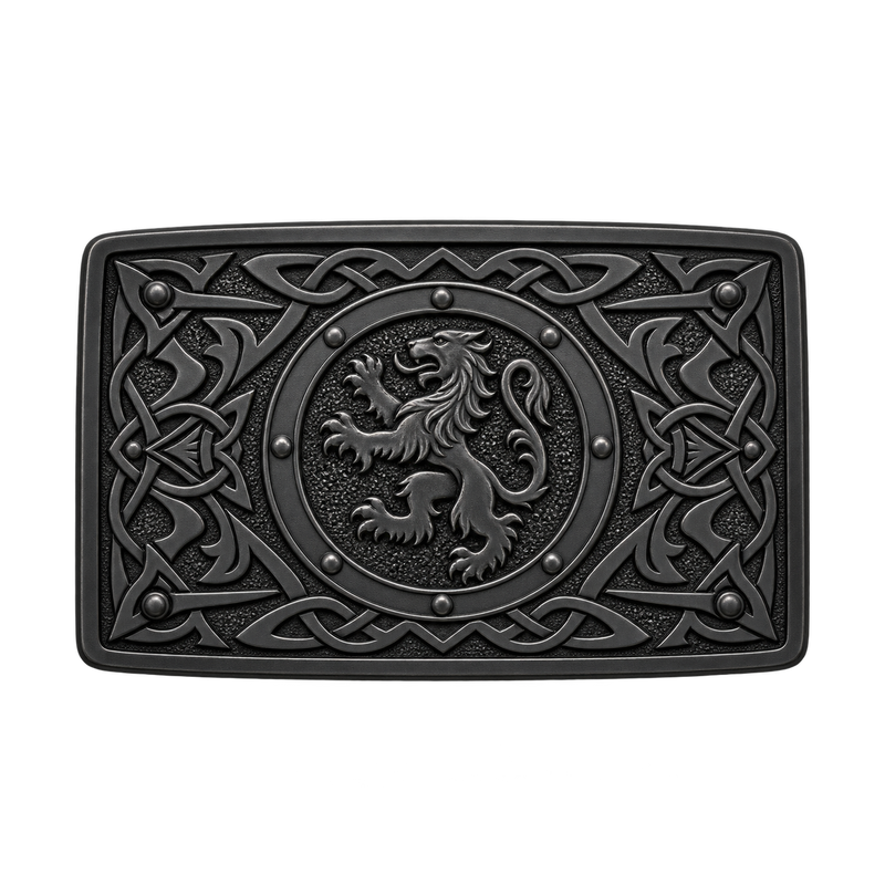 Black Crystal Kilt Buckle