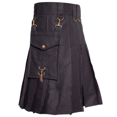 Black Deluxe Utility Kilt - view 3