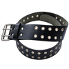 Black Eyelet Leather Kilt Belt