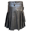 Black Leather Fashion Kilt