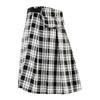 Black Pistol Kilt - Short Kilt Tartan Black-White - view 2