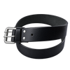 Black Prong Leather Kilt Belt