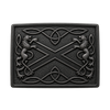 Black Saltire Kilt Buckle