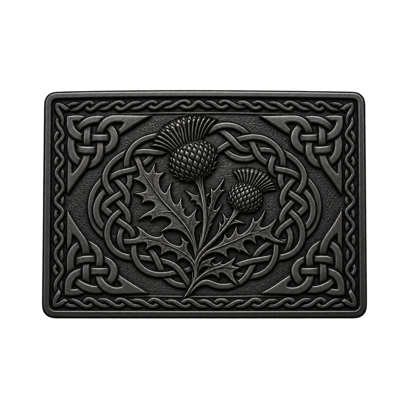 Black Scottish Kilt Buckle