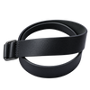 Black Simple Leather Kilt Belt