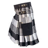 Black & White Fashion Tartan Kilt