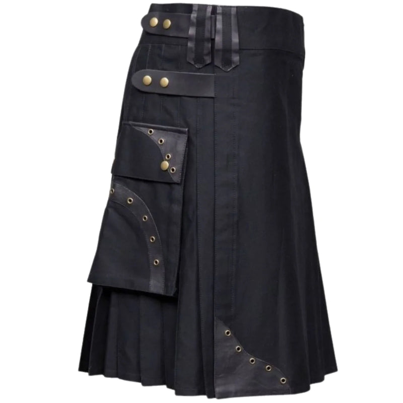 Box Pleated Hybrid Cargo Kilt