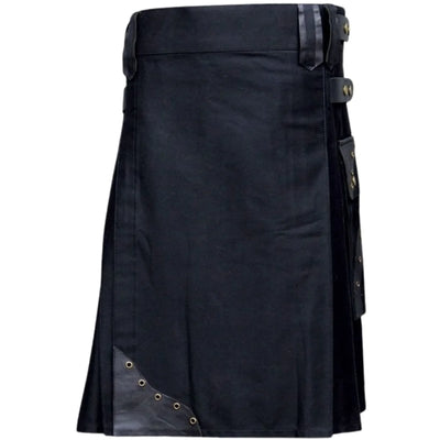 Box Pleated Hybrid Cargo Kilt - view 2