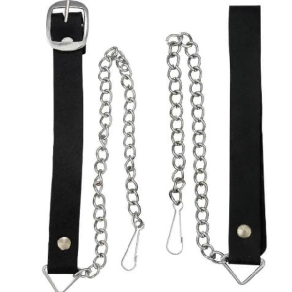 Brand New Celticc Design Black Leather Sporran with S-Chain Kilt & Belt Bagpipe