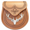 Brogued Tan Leather Sporran