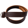 Brown Celtic Leather Kilt Belt