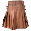 Brown Leather Kilt For Men