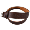Brown Masonic Leather Kilt Belt