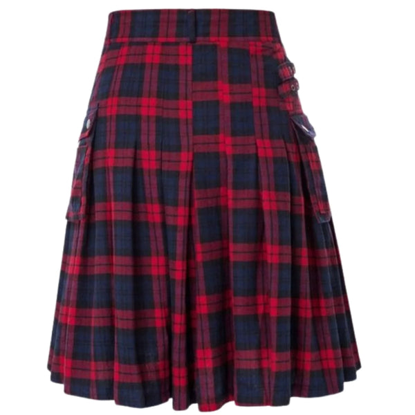 Brown Modern Utility Tartan kilt