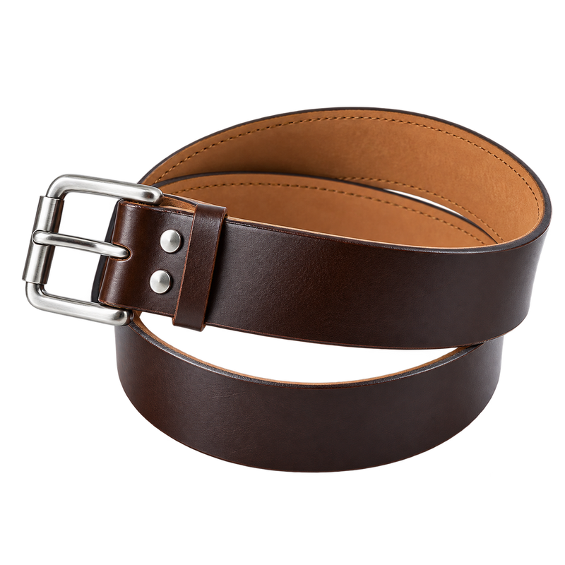 Brown Prong Leather Kilt Belt