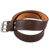 Brown Rampant Leather Kilt Belt