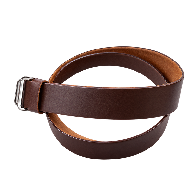 Brown Simple Leather Kilt Belt