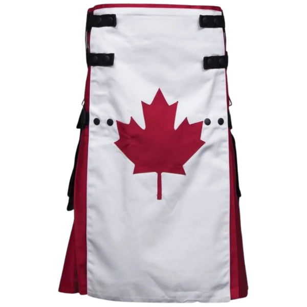 Canadian Flag Canvas Utility Kilt