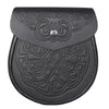 Celtic Embossed Leather Sporran