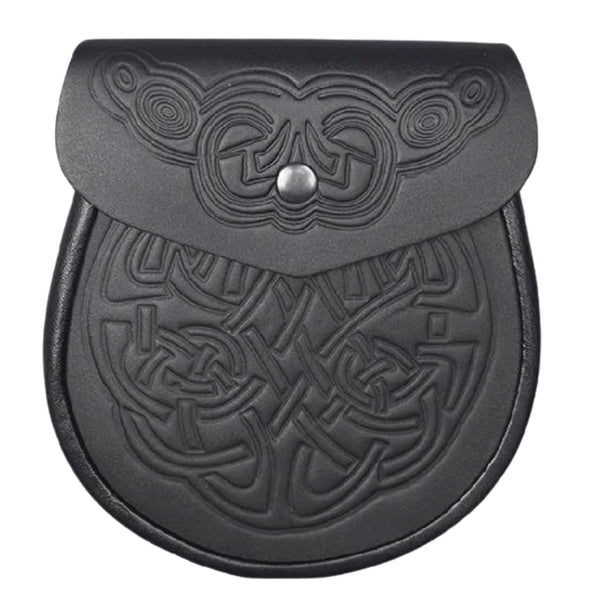 Celtic Embossed Leather Sporran