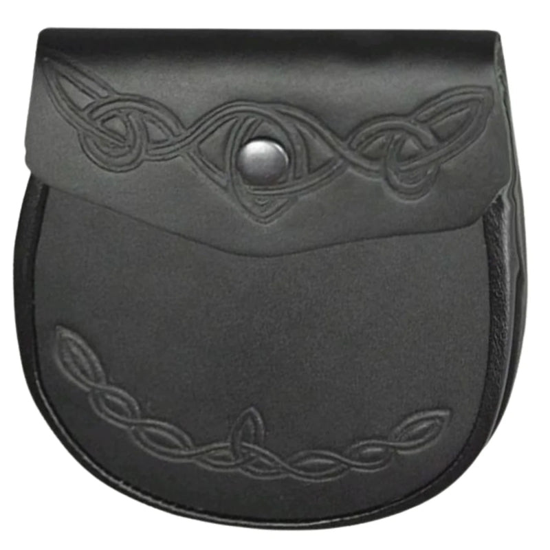 Celtic Knot Detail Leather Sporran