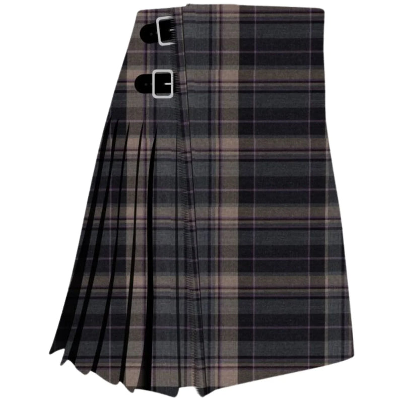 Clunie Burn Charcoal Tartan Kilt