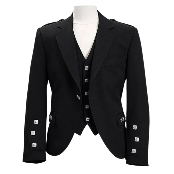 Crail Black Poly Wool Jacket