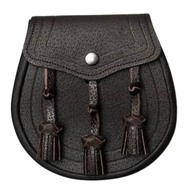 Dark Brown Classic Design Leather Sporran
