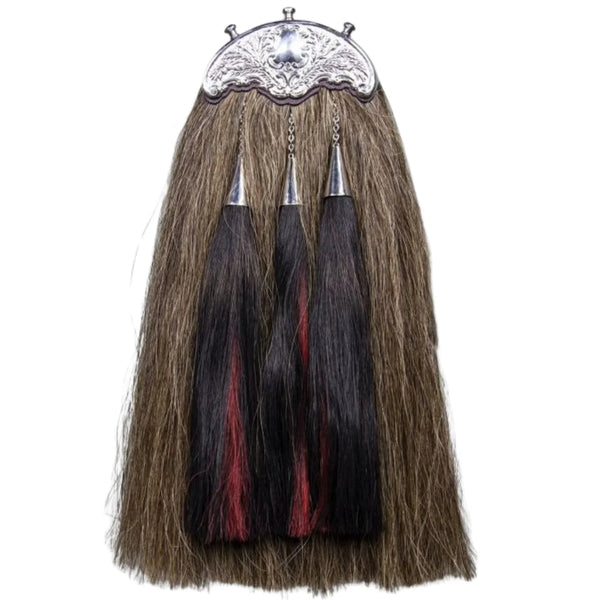 Dress Original Long Horse Hair Sporran With 5 Tassels