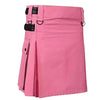 Fashion Utility Kilt For Women With Leather Straps