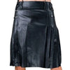 Fashionable Black Leather Kilt For Men