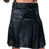 Fashionable Black Leather Kilt For Men