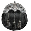 Full Dress Modren Thistle Black Calfskin Sporran