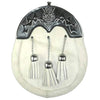Full Dress Modern Thistle White Calfskin Sporran