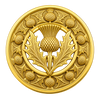 Gold Cross Kilt Brooch