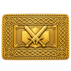 Gold Cross Kilt Buckle