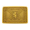 Gold R-Saltire Kilt Buckle