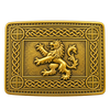 Gold Rampant Kilt Buckle